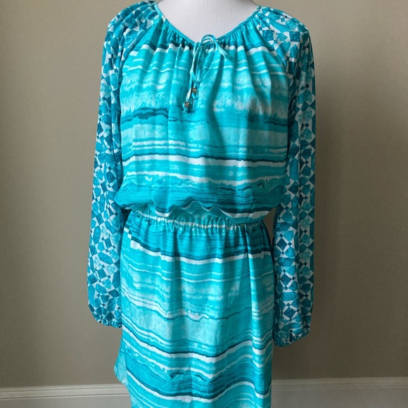 NWT Michael by Michael Kors turquoise dress - Picture 1 of 10